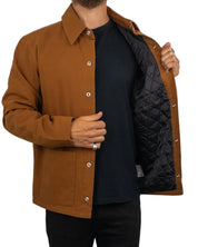 Wrangler - Canvasjacka - Transitional Monks Robe - Brun - jhstore.se