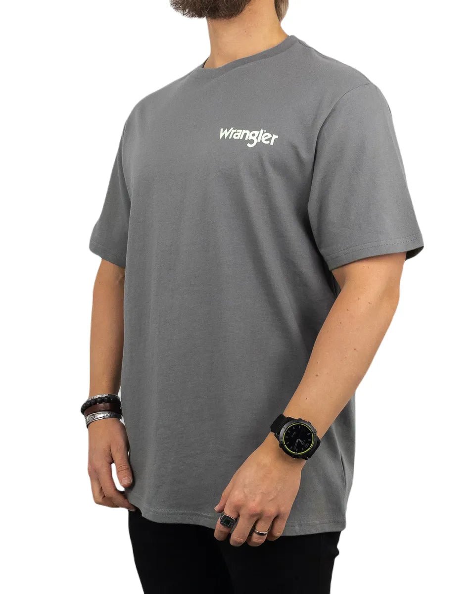 Wrangler - Casey Jones Graphic Tee - Grå - jhstore.se