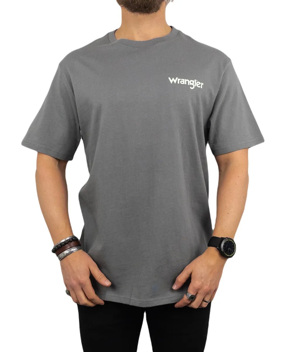 Wrangler - Casey Jones Graphic Tee - Grå - jhstore.se