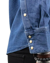 Wrangler - Denimskjorta Tvättad Blå - 27MW Icon - jhstore.se