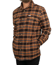 Wrangler - Flanell Skjorta Rutig - Heavyweight Overshirt - Brun - jhstore.se