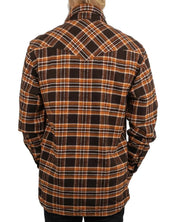 Wrangler - Flanell Skjorta Rutig - Heavyweight Overshirt - Brun - jhstore.se