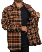 Wrangler - Flanell Skjorta Rutig - Heavyweight Overshirt - Brun - jhstore.se