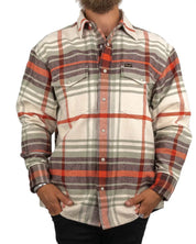 Wrangler - Flanell Skjorta Rutig - Heavyweight Overshirt - Vit - jhstore.se