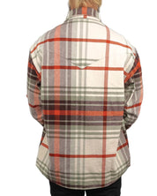 Wrangler - Flanell Skjorta Rutig - Heavyweight Overshirt - Vit - jhstore.se