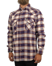 Wrangler - Flanell Skjorta Rutig - Western - Blå - jhstore.se