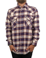 Wrangler - Flanell Skjorta Rutig - Western - Blå - jhstore.se
