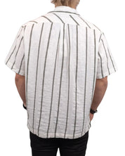 Wrangler - Kortärmad Skjorta Randig - Resort - Off White - jhstore.se