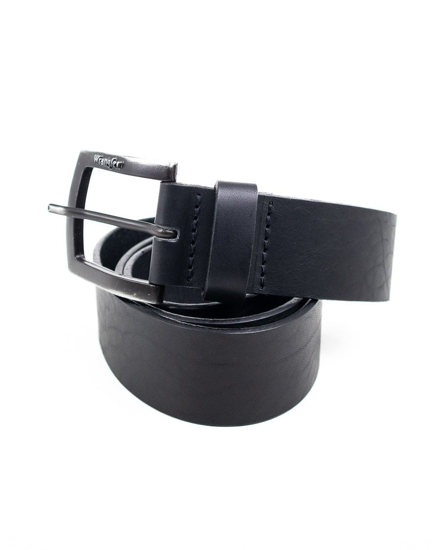 Wrangler - Läderbälte Svart - Kabel Buckle - jhstore.se