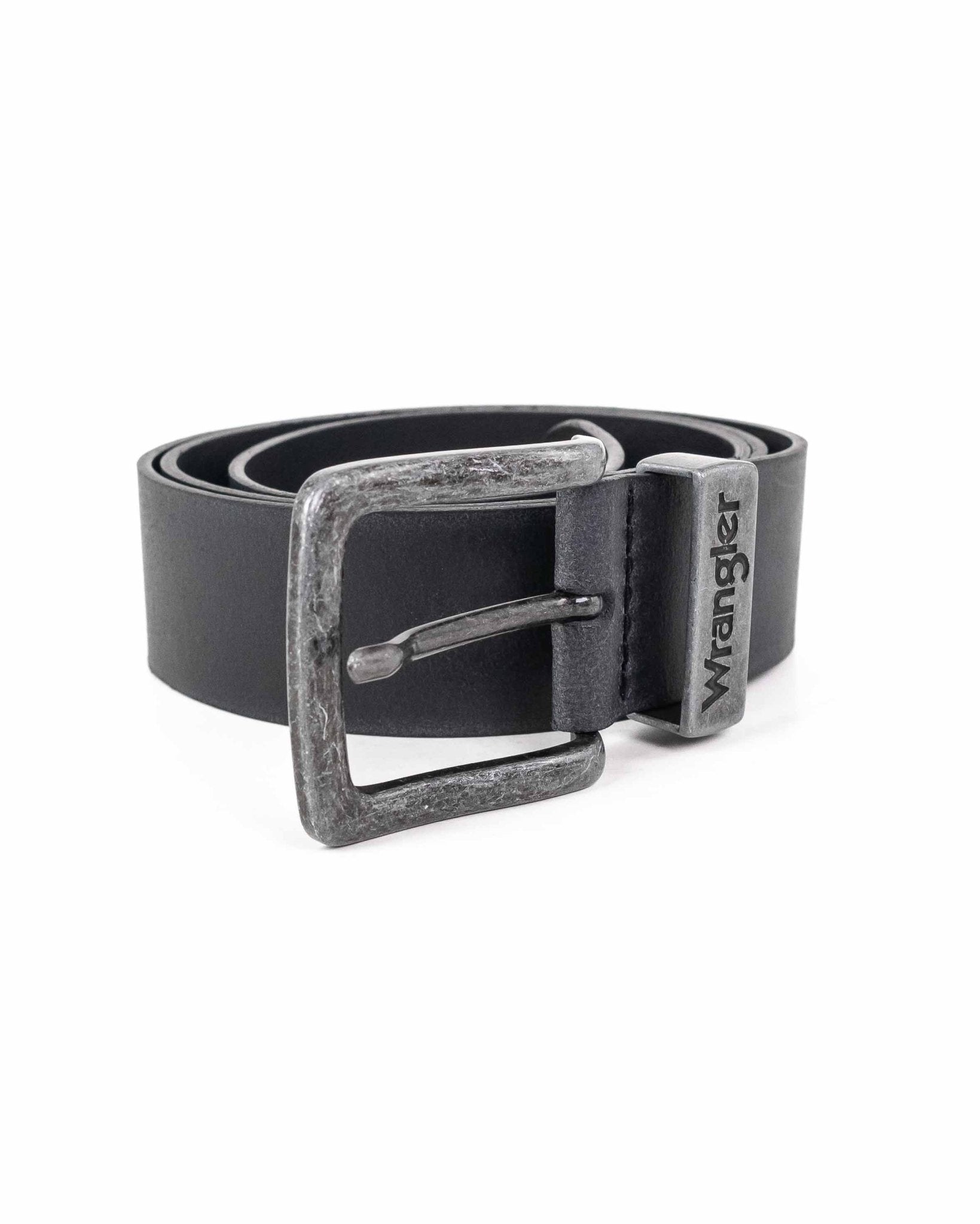 Wrangler - Läderbälte Svart - Metal Loop - jhstore.se