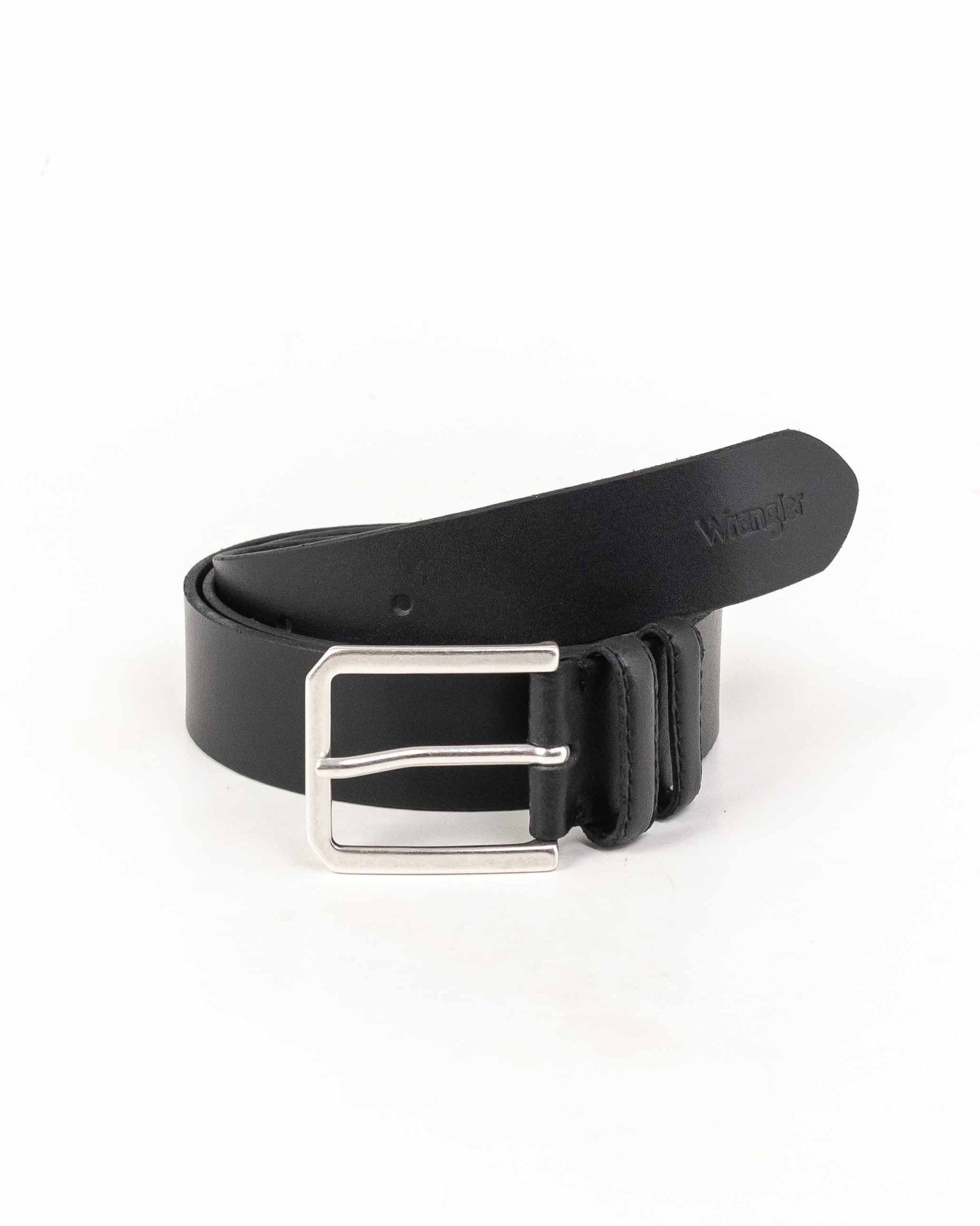 Wrangler - Läderbälte Svart - Slim Belt - jhstore.se