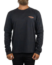 Wrangler - Långärmad T-Shirt - Americana Motorcykel - Svart - jhstore.se