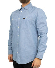 Wrangler - Skjorta - Chambray - Blå - jhstore.se