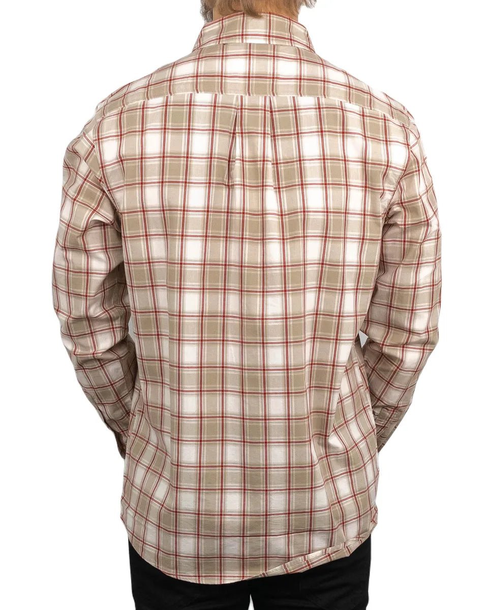 Wrangler - Skjorta Rutig - 1 Pocket - Beige - jhstore.se