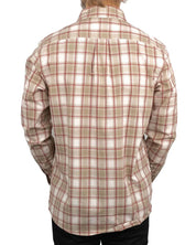 Wrangler - Skjorta Rutig - 1 Pocket - Beige - jhstore.se