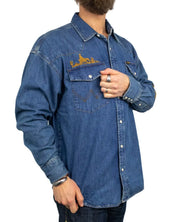 Wrangler - Skjorta - Trail Blazer Denim - Blå - jhstore.se