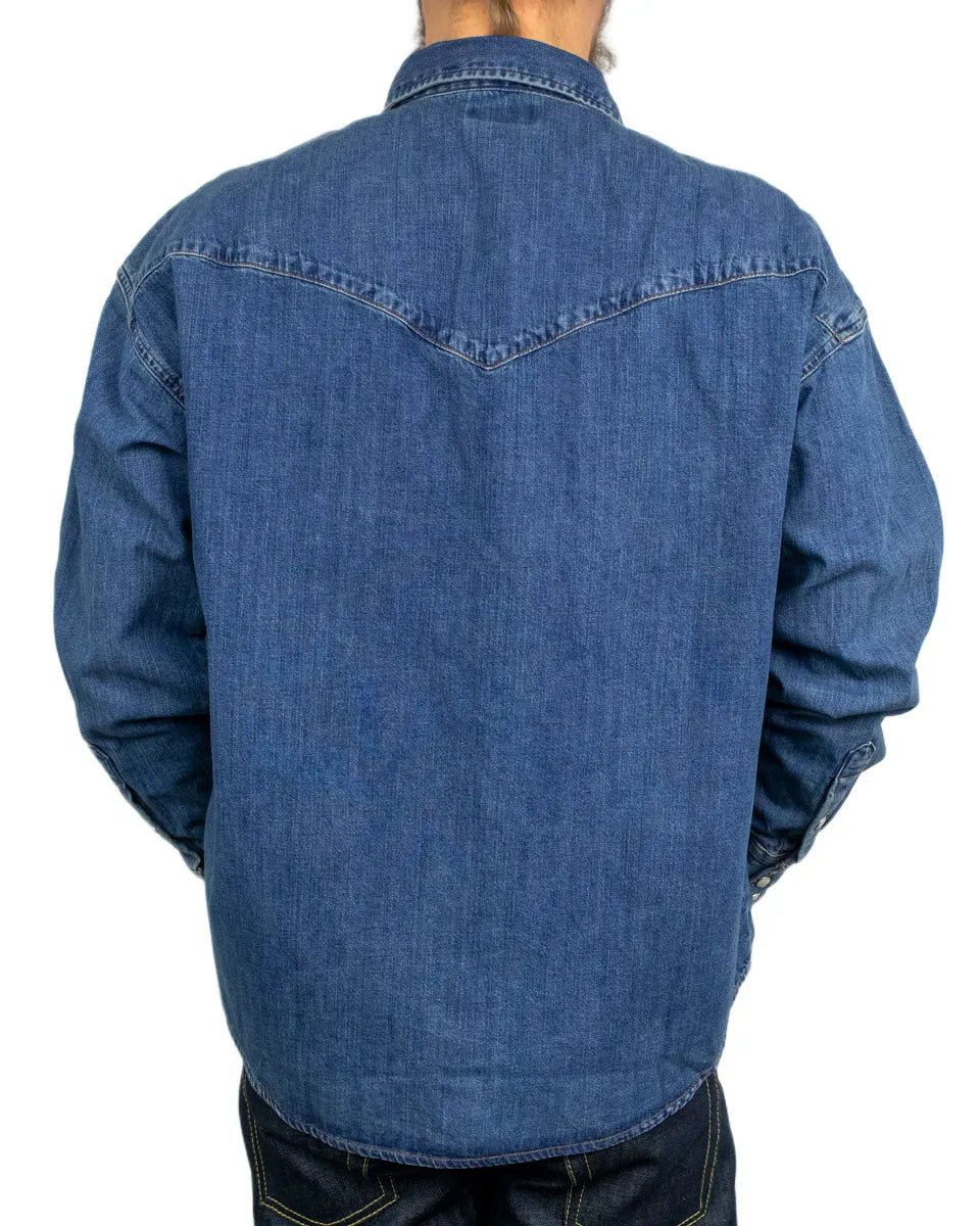 Wrangler - Skjorta - Trail Blazer Denim - Blå - jhstore.se