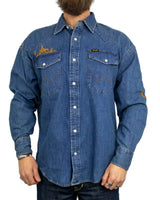 Wrangler - Skjorta - Trail Blazer Denim - Blå