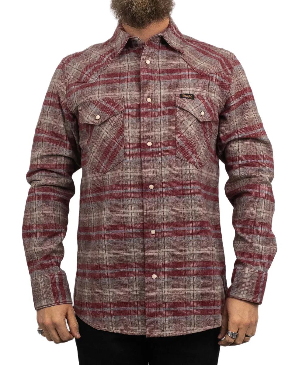 Wrangler - Skjorta - Western Shirt Ruby - Röd - jhstore.se