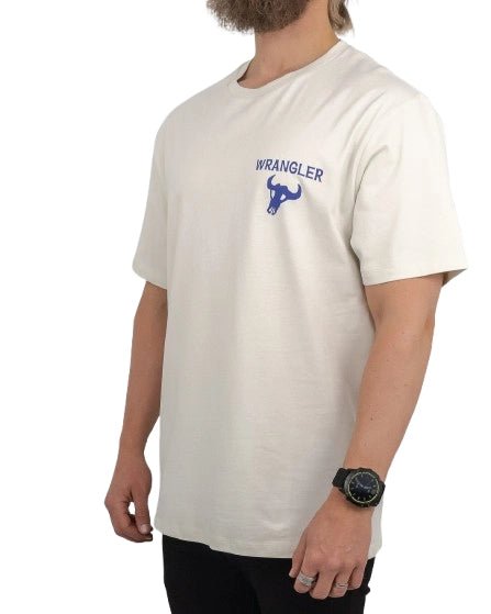 Wrangler - T-Shirt - Salton Sea Surf Club - Vit - jhstore.se