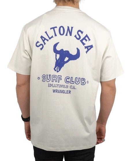 Wrangler - T-Shirt - Salton Sea Surf Club - Vit - jhstore.se