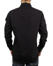 Wrangler - Western jeansskjorta - Svart - jhstore.se