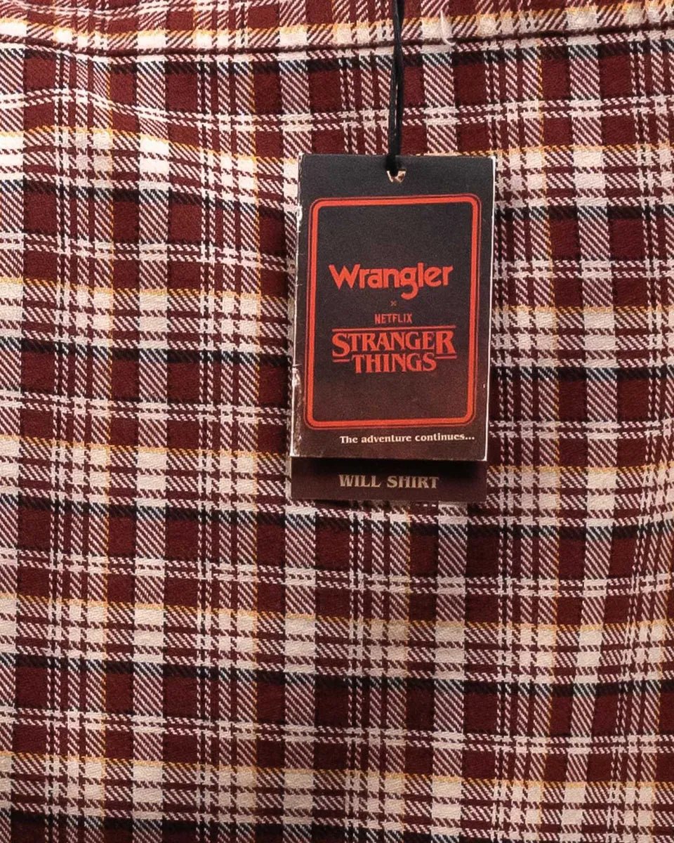 Wrangler X Stranger Things - FlanellSkjorta - Will - Röd - jhstore.se